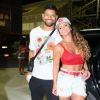 Namorado de Viviane Araujo, Guilherme Militão acompanhou atriz em ensaio de Carnaval
