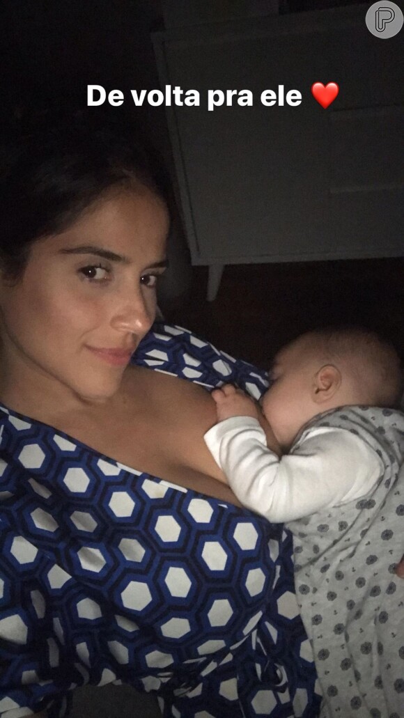 Camilla Camargo postou foto com filho Joaquim após jantar com marido