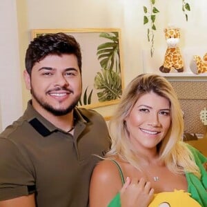 Quarto do filho de Cristiano, da dupla com Zé Neto, tem acessórios e enxoval bordado com os personagens Simba, Timão, Pumba e Nala