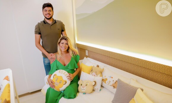 Cristiano, da dupla com Zé Neto, e a mulher mostraram como ficou o quarto do bebê