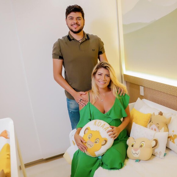 Cristiano, da dupla com Zé Neto, e a mulher mostraram como ficou o quarto do bebê