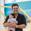 Dupla de Kauan, Matheus Aleixo faz festa com tema de 'Baby Shark' para filho