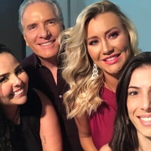 Confira os bastidores de sessão de fotos de Roberto Justus e Ana Paula Siebert