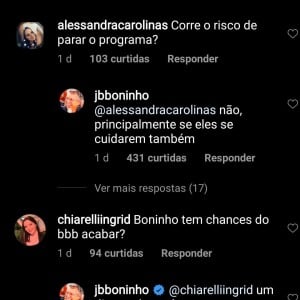 Boninho responde dúvidas de fãs do 'BBB20' sobre suposto cancelamento