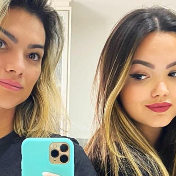 Kelly Key teve ajuda da filha, Suzanna Freitas, para cortar o cabelo