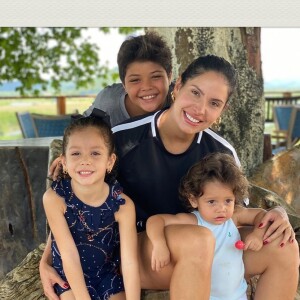 Foto de Thyane Dantas com filho mais velho de Wesley Safadão roubou a cena na internet