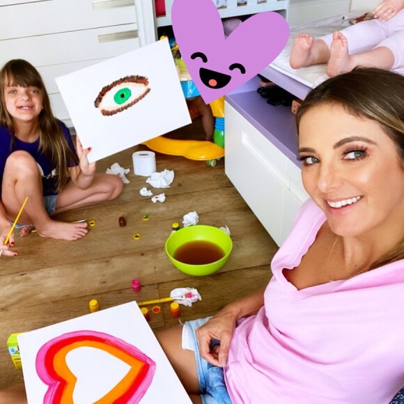 Ticiane Pinheiro é mãe coruja da pequena Rafaella Justus, de 10 anos