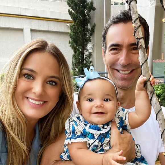 Ticiane Pinheiro e Cesar Tralli são pais da pequena Manu, de quase 9 meses