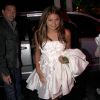 Sasha escolheu um vestido branco para a festa de 15 anos da amiga Bruna Marquezine