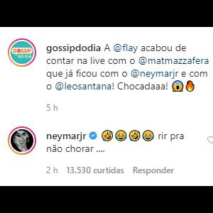 Neymar debocha de afirmação de Flayslane