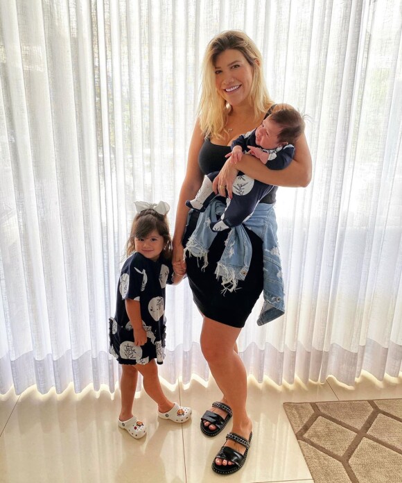 Paula Vaccari é mãe de Pietra, de 3 anos, e Cristiano, de 2 meses