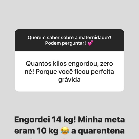 Ana Paula Siebert responde web sobre corpo após a gravidez