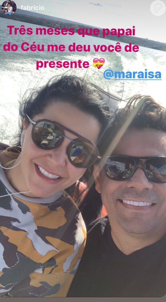Fabrício Marques publicou foto com Maraisa e se declarou para cantora