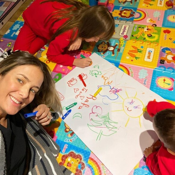 Ticiane Pinheiro reforçou sintonia das filhas, Manuella e Rafaella