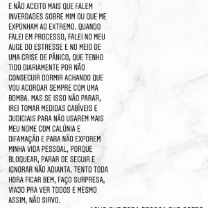 'Se isso não parar, irei tomar medidas cabíveis e judiciais para não usarem mais meu nome com calúnia e difamação', avisa Duda Reis sobre ataques