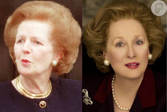 Meryl Streep ganhou o terceiro Oscar da carreira ao interpretar Margaret Thatcher no filme 'Dama de Ferro' (2011)
