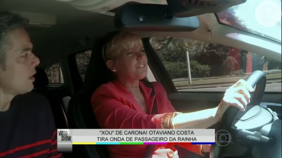 Xuxa abriu o sorriso ao falar do namorado, Junno Andrade, no 'Vídeo Show'