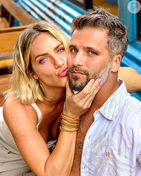 Bruno Gagliasso está dividindo os cuidados de Zyan com Giovanna Ewbank