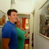 Rodrigo Faro visitou a casa da ex-chacrete Rita Cadillac