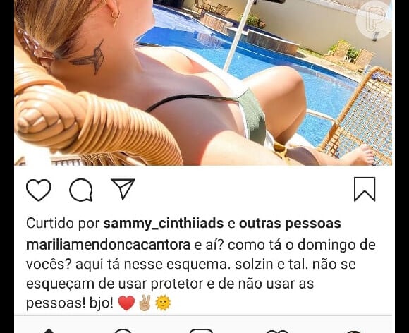 Marília Mendonça legendou foto com frase sobre 'usar pessoas' e editou o post