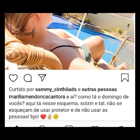 Marília Mendonça legendou foto com frase sobre 'usar pessoas' e editou o post