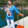 Ana Paula Siebert mostra look escolhido para filha viajar confortável e estilosa