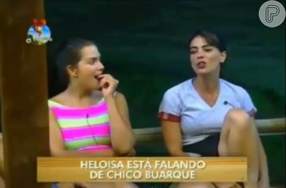 Heloisa Faissol divertiu os seus companheiros do reality show 'A Fazenda 7' ao contar que já beijou Chico Buarque