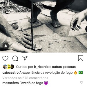 Grazi Massafera deixa comentário ousado na foto do namorado, Caio Castro