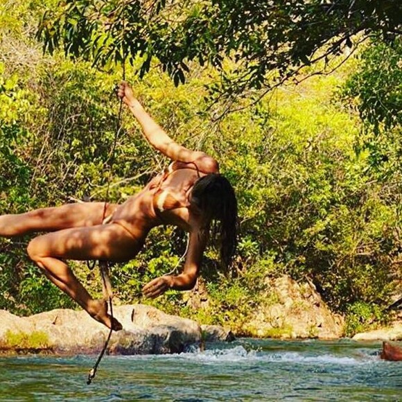 Grazi Massafera está passando dias de lazer na Chapada dos Guimarães, no Mato Grosso