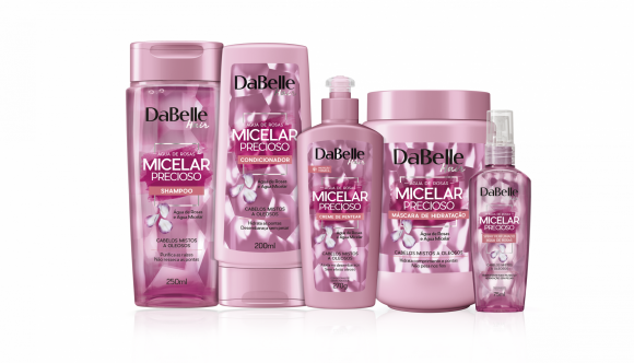 Água micelar e rosas são ingredientes da nova linha Micelar Poderoso, de DaBelle