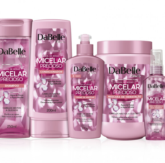 Linha Micelar Poderoso, lançamento de DaBelle com rosas e água micelar