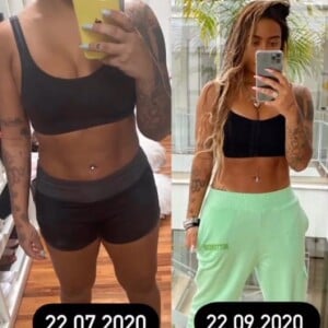 Rafaella Santos mostra fotos de antes e depois de emagrecimento