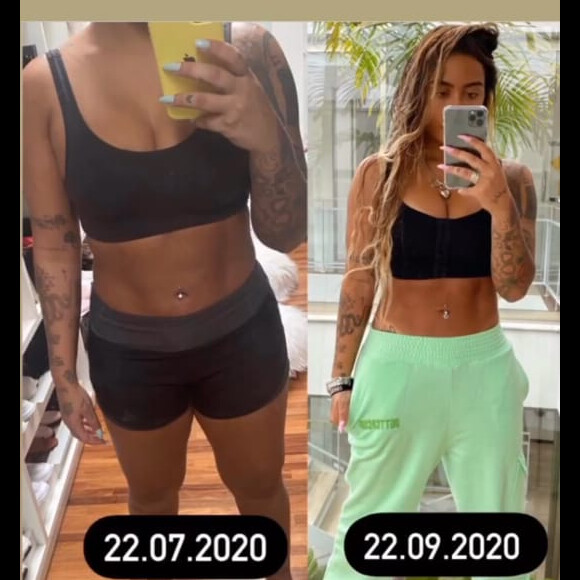 Rafaella Santos mostra fotos de antes e depois de emagrecimento
