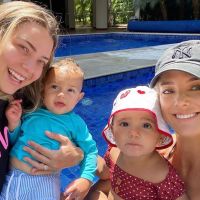 Tici Pinheiro convida Carol Dantas e filhos para dia de piscina: 'Vizinha'