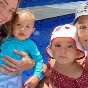 Tici Pinheiro convida Carol Dantas e filhos para dia de piscina nesta quinta-feira, dia 24 de setembro de 2020