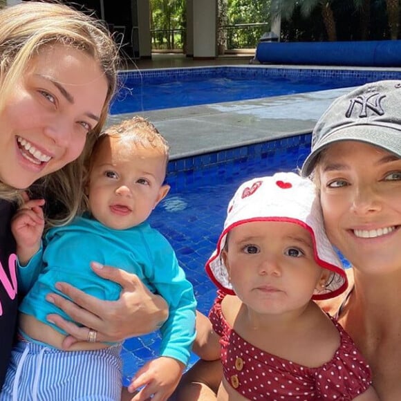 Tici Pinheiro convida Carol Dantas e filhos para dia de piscina nesta quinta-feira, dia 24 de setembro de 2020