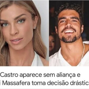 Caio Castro ironiza rumor de fim de relacionamento com a atriz Grazi Massafera