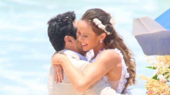 Globo grava novo final de 'Haja Coração' com casamento de Beto e Tancinha. Fotos!