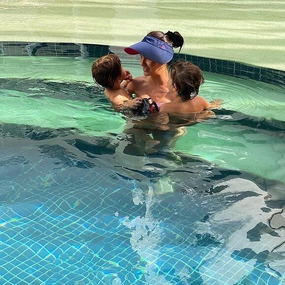 Andressa Suita é mãe de Gabriel e Samuel