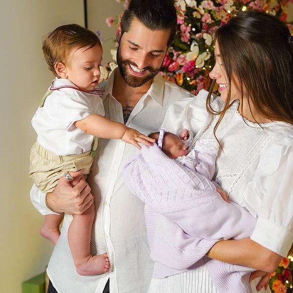 Romana Novais passou Natal com Raika e família completa