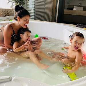 Andressa Suita mora sozinha com os filhos desde que se separou de Gusttavo Lima