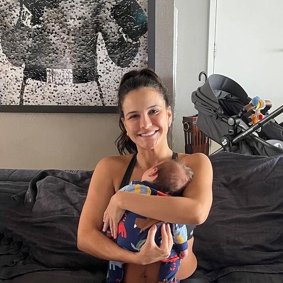 Kyra Gracie exibe barriga em foto após gravidez do 3º filho com Malvino Salvador