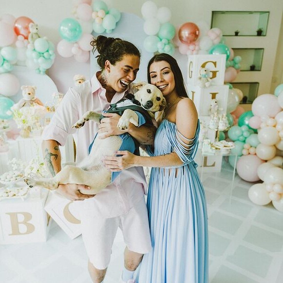 Whindersson Nunes compartilha fotos do chá revelação do primeiro filho com Maria Lina