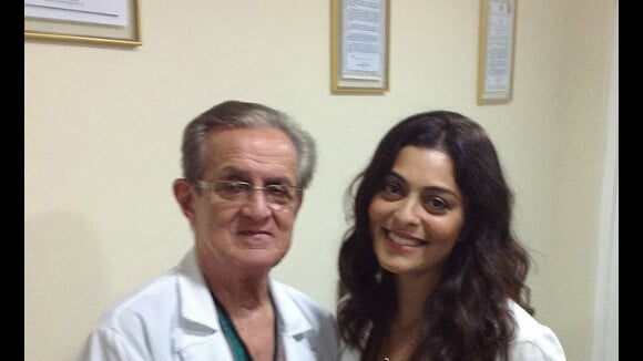 Juliana Paes visita pacientes com câncer e faz campanha para captar recursos