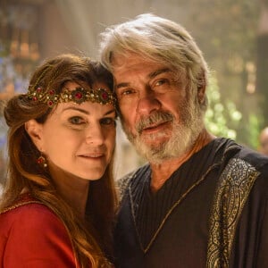 Novela 'Gênesis': Abraão (ZéCarlos Machado) e Sara (Adriana Garambone) serão pais de Isaque (Guilherme Dellorto)