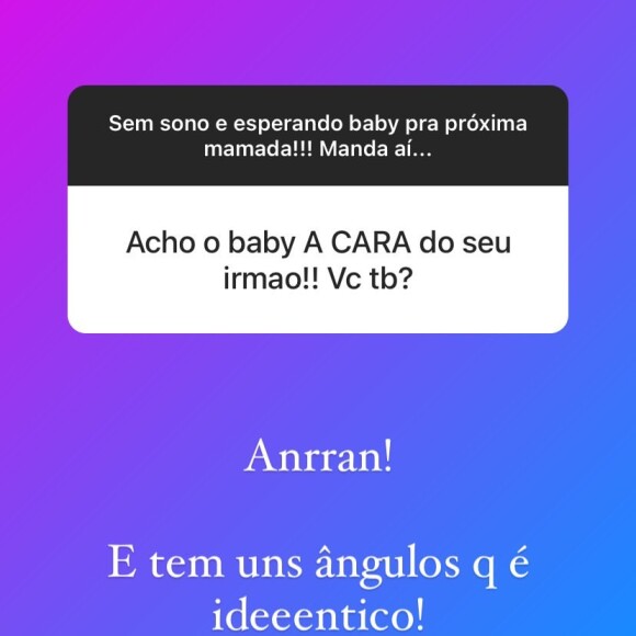 Filho de Sthefany Brito é comparado a Kayky, e atriz responde. Veja!