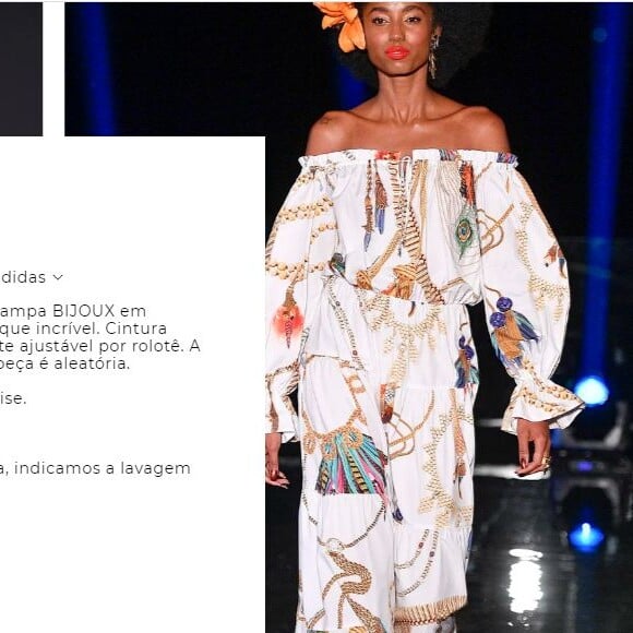 O vestido usado por Xuxa é da coleção de 2019 e custava R$ 1.189.