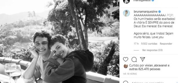 Bruna Marquezine comenta animada em foto de Manu Gavassi e novo namorado
