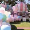 A festa da filha de Ana Paula Siebert e Roberto Justus contou com decoração formada por balões