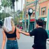 João Figueiredo e Sasha Meneghel se divertiram ao dançarem em parque da Disney